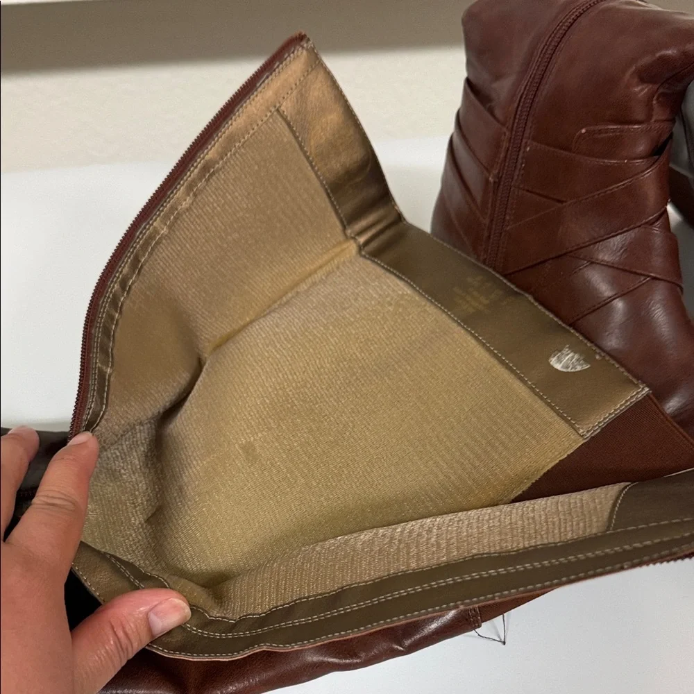Life Stride Over-the-Knee‎ Brown Leather Boots